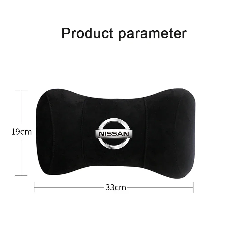 Car Interior Headrest for Nissan Juke Leaf Qashqai X-Trail Kicks Patrol Maxima Navara Micra Altima Auto Seat Neck Support Pillow