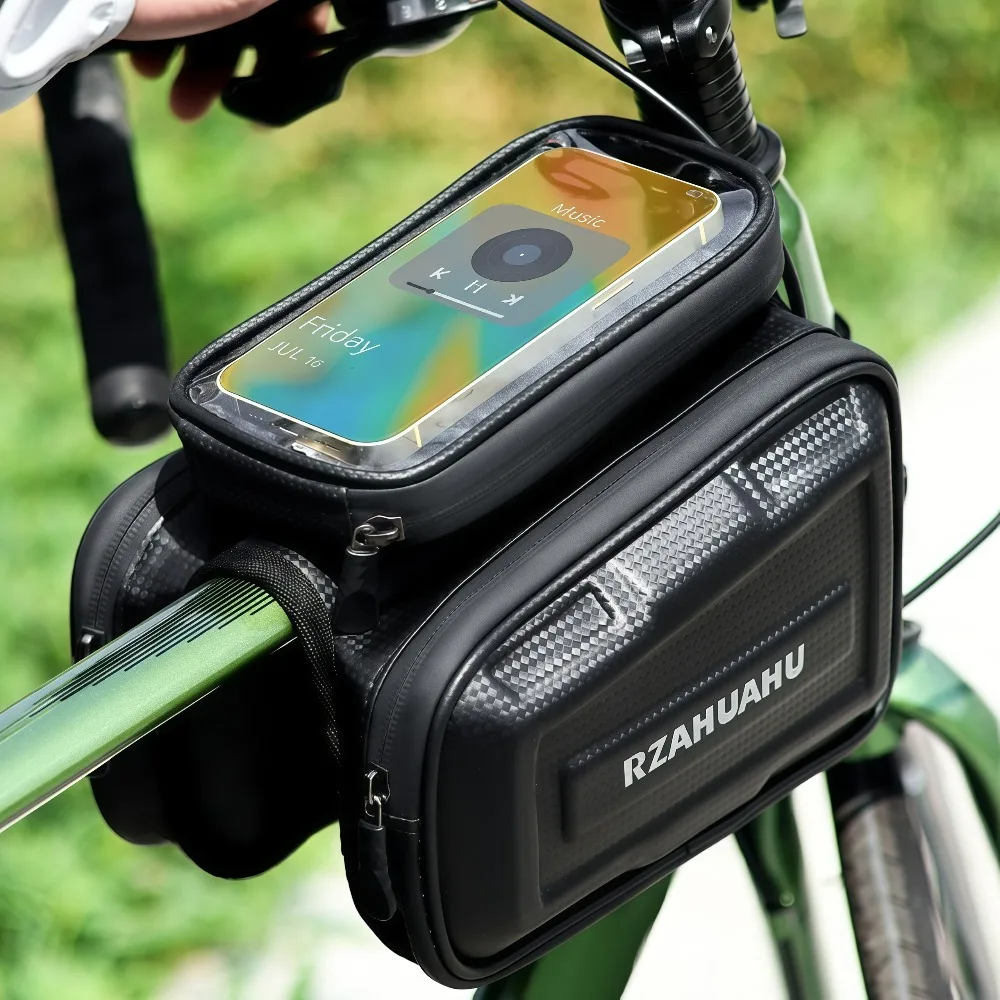 1Pcs Bike Phone Bag Front Frame Top Tube Pouch Waterproof Cycling Handlebar Mount Holder Case for 7