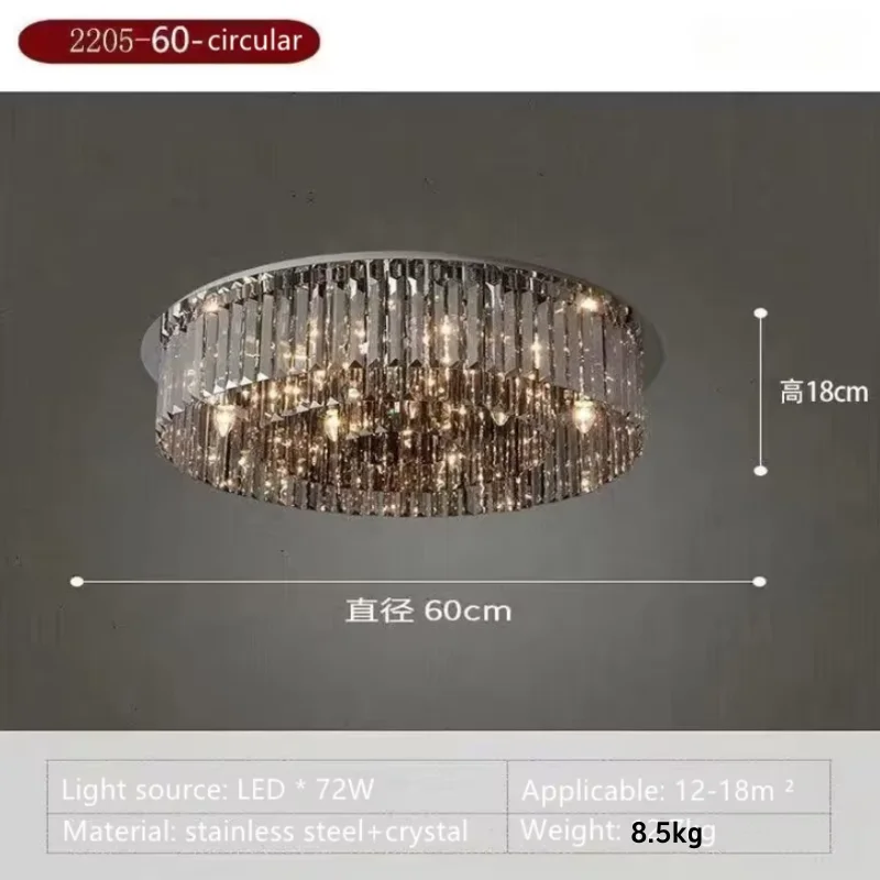 Moderne kristallen LED E14 lampen voor eetkamer, K9 kristallen verlichtingslamp, woonkamer plafondlamp