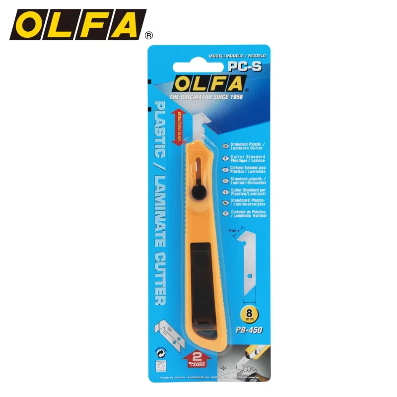 

OLFA PC-S Plastic/Laminate Cutter Small Hook Knife for Acrylic ABS Plate Model Material Cutting Tools Replace Blade PB-450