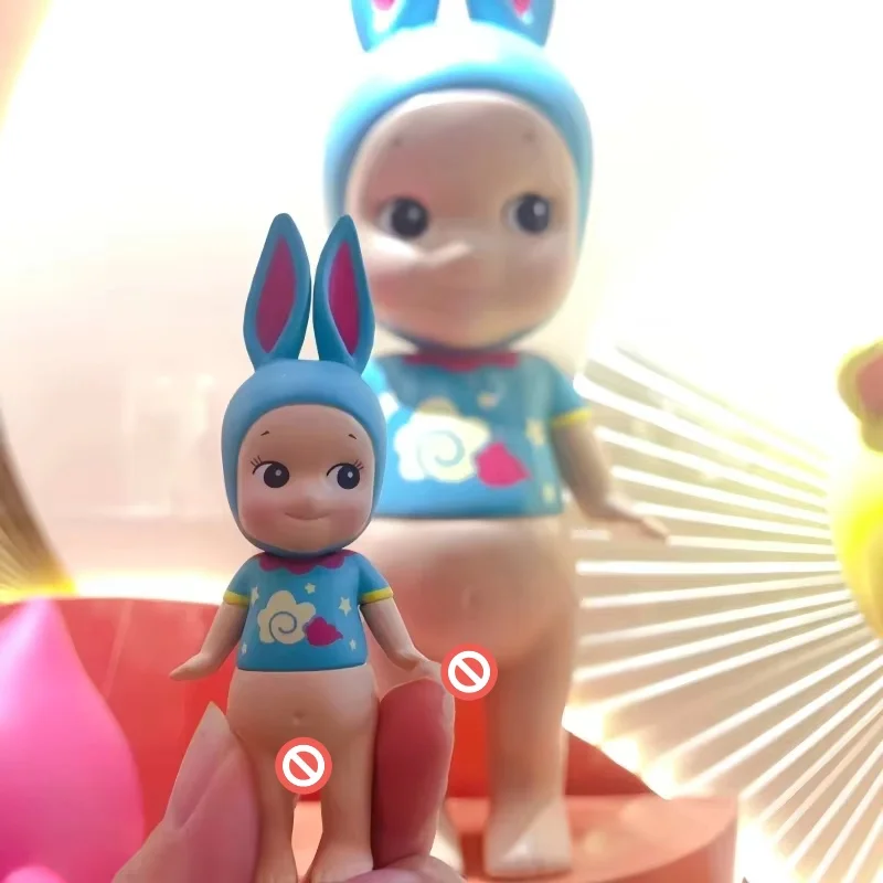 متوفر في المخزون حقيقية سوني الملاك شنغهاي معرض طبعة محدودة محظوظ سلسلة صندوق أعمى أرنب ماوس قرد خنزير دمية اليد الهدايا