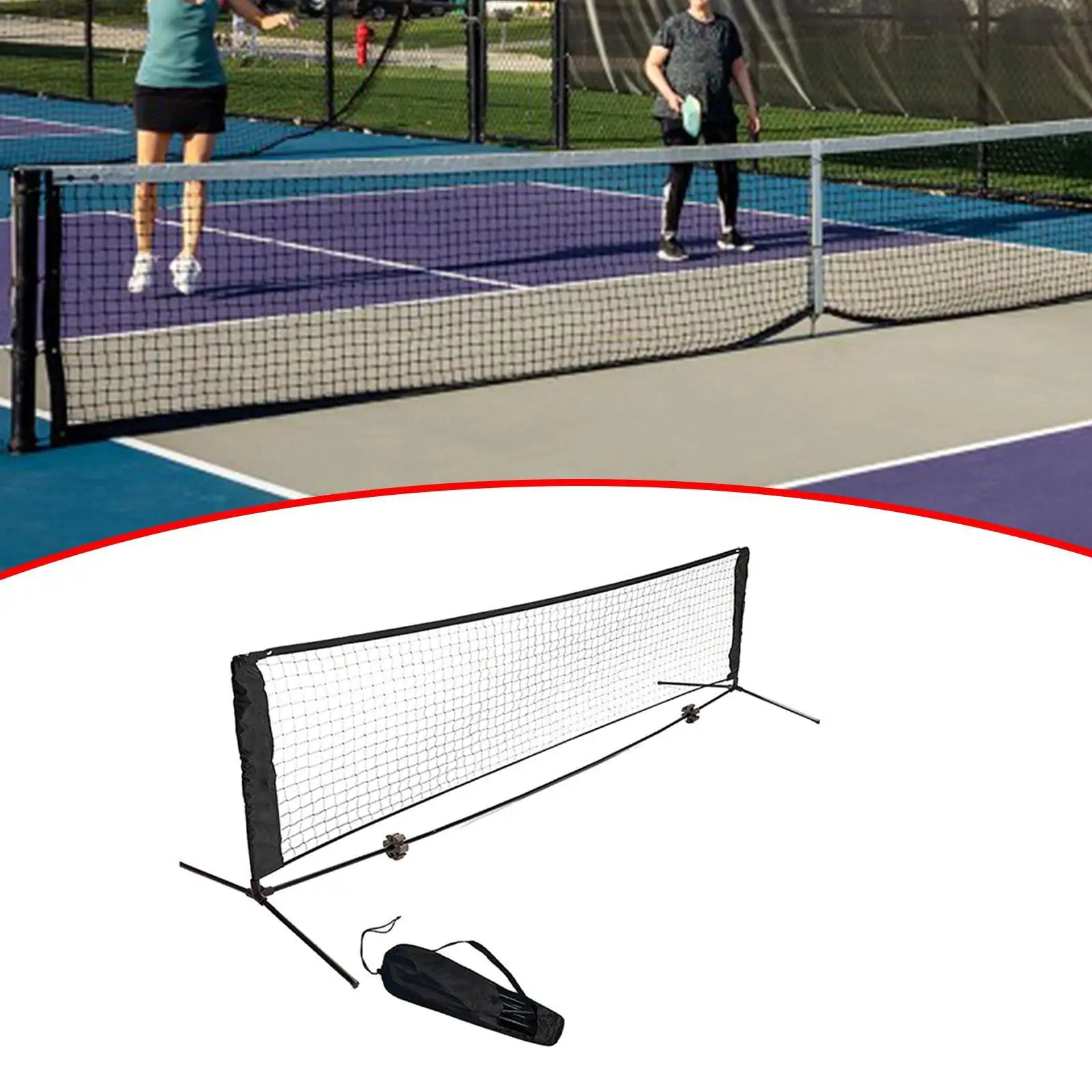 

Portable Pickleball Net Pickle Ball Game Net 10 Feet with Carrying Bag Detachable Tennis Net for Pickleball Training Tennis