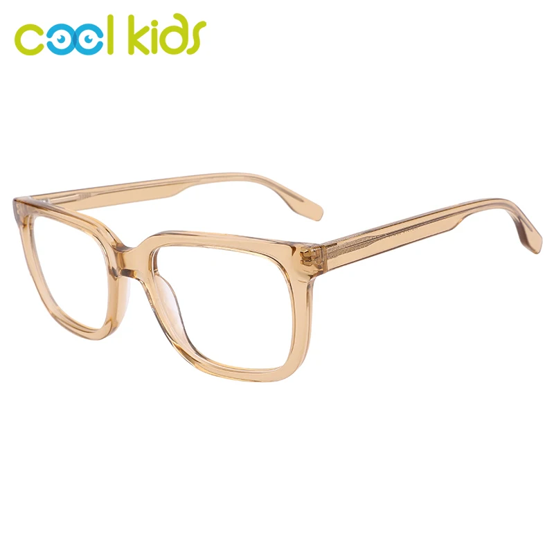 COOL KIDS Unisex Acetate Optical Prescription Glasses Frame Classic Design Available in 4 Colors WD1378