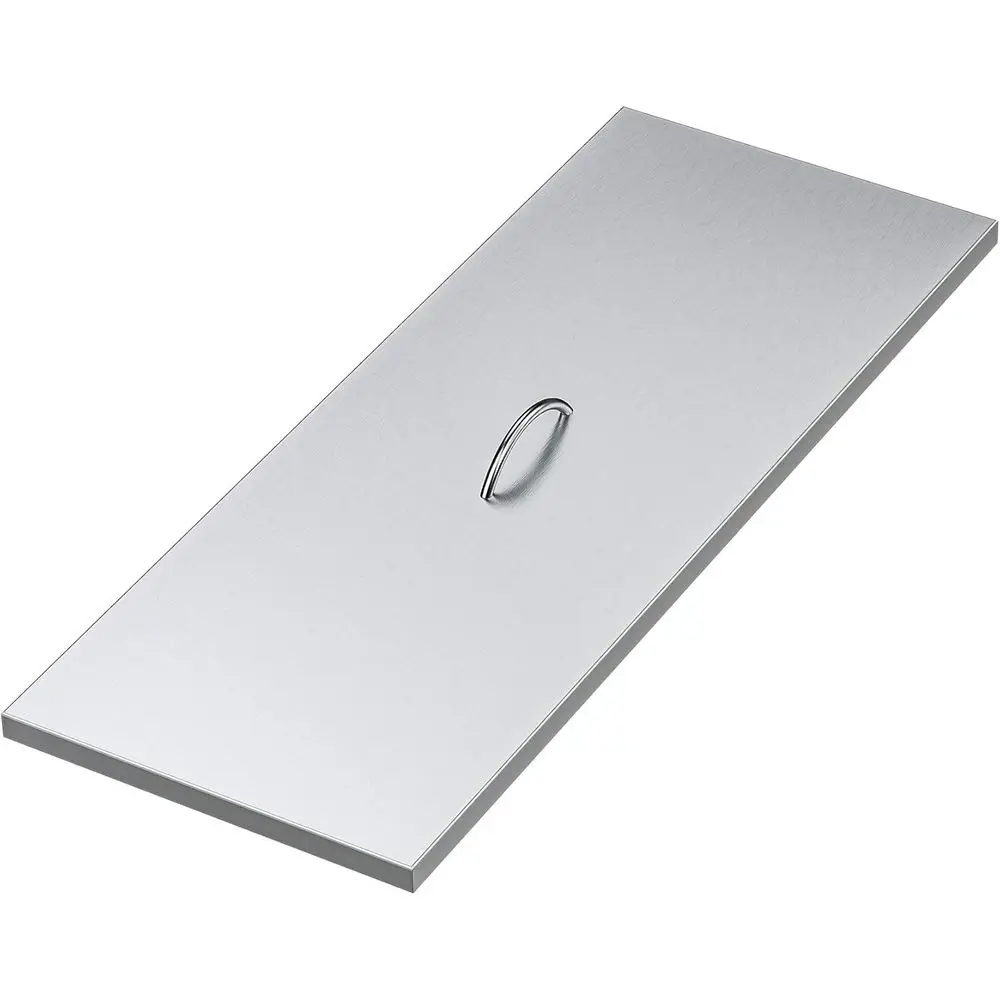 

ire Pit Burner Pan Cover 39" x 15", its 36 x12 Inches Recular Drop-in Burner Pan, StainlSteel