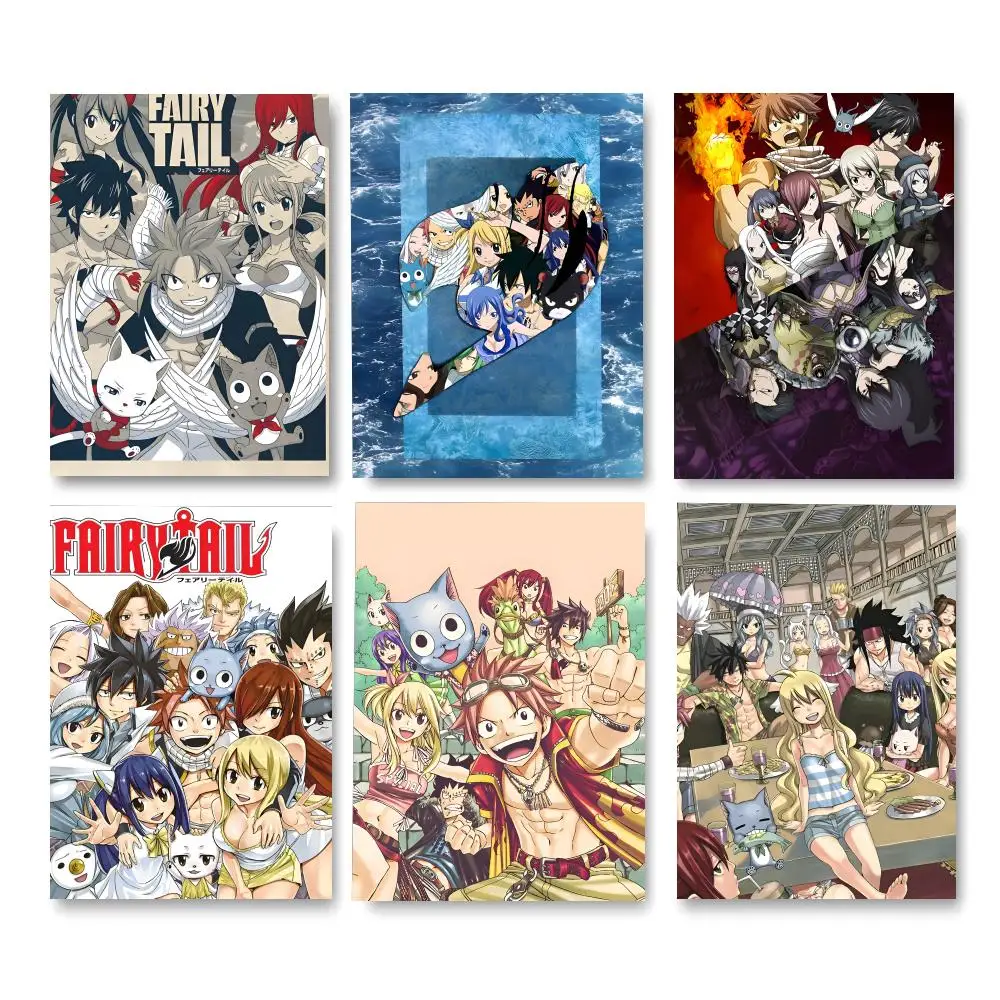 Pôster de anime f-fairy tail, novo pôster para sala de estar, quarto, bar, cafés, decoração de parede, presentes para casa