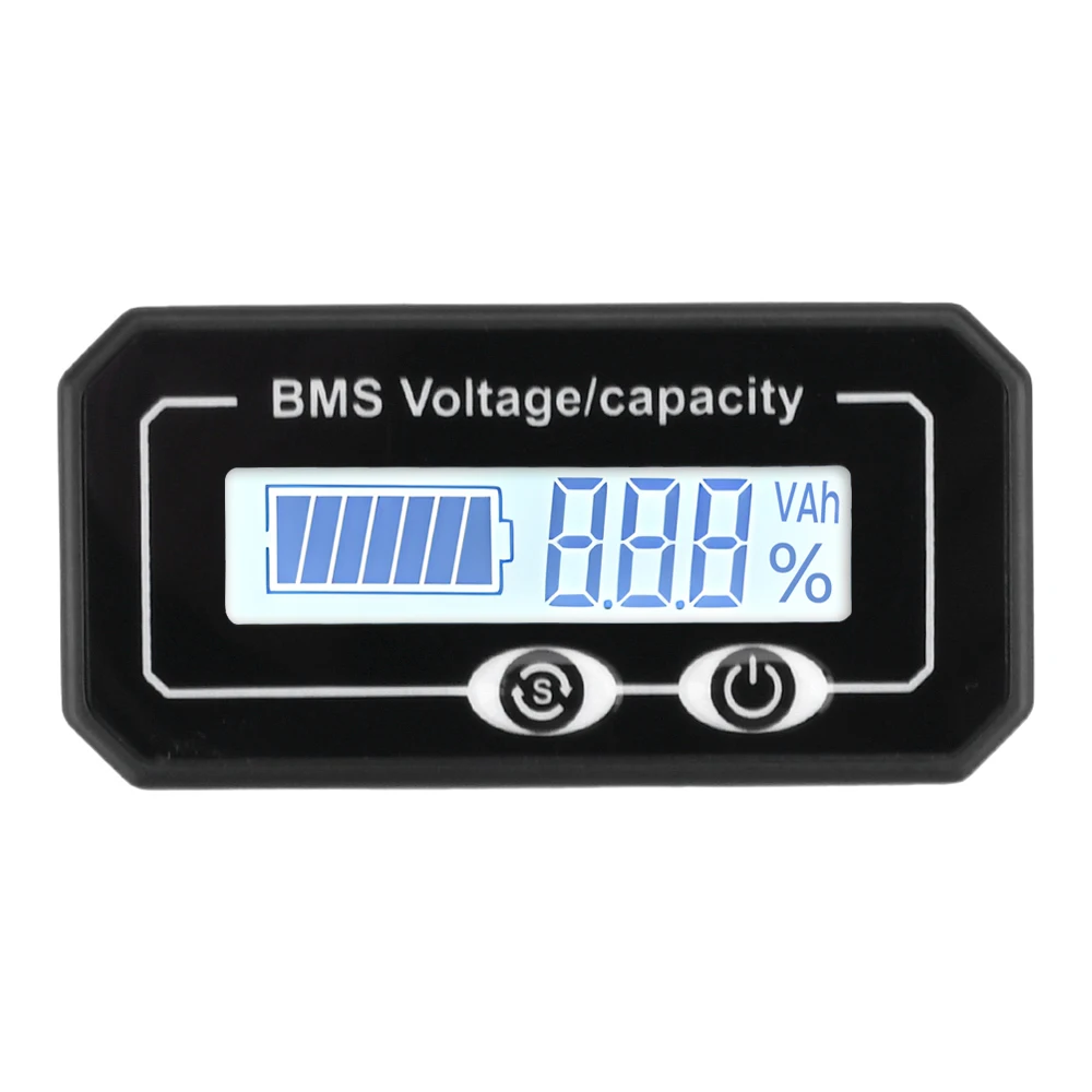 Acid Battery Lithium LCD Digital Display Voltage Power Tester lead-acid Battery Capacity Monitor Voltmeter Percentage Indicator