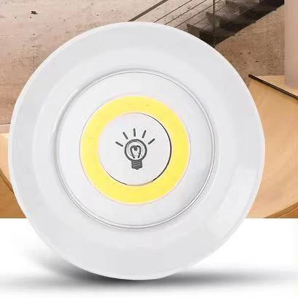 COB LED Wall Lamp With Remote Control Touch Night Light Brightness Adjustable Battery Powered Nightlights For Hallway Cupboard