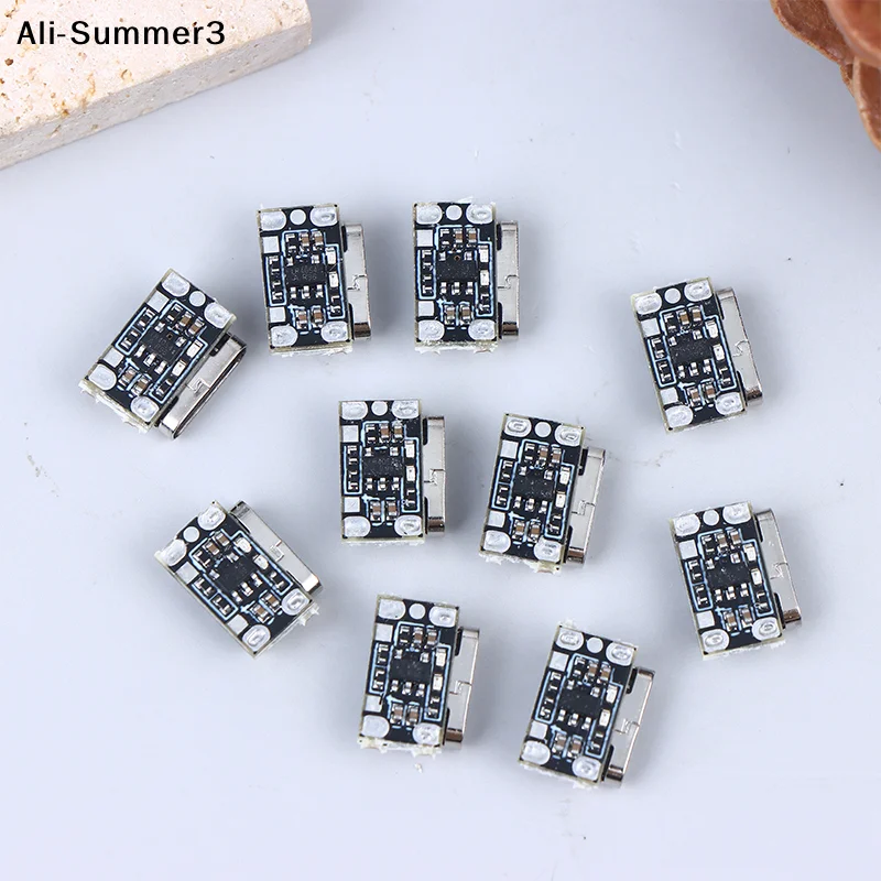 

10PCS Mini Lithium Battery Charging Board Module 3.7V 4.2V 18650 Lithium Battery Charger Protection Board Type-C Interface