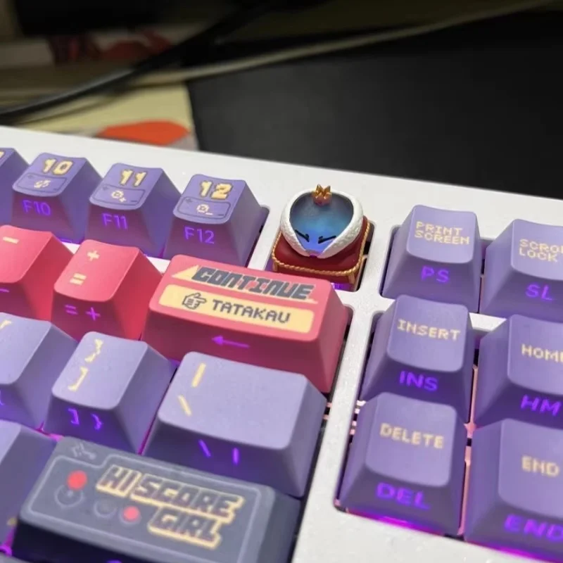 لطيف الملك الوحل Keycap للوحة المفاتيح الميكانيكية الكرز الشخصي أنيمي لعبة الكرتون المقتنيات الهدايا الراتنج الصليب محور Keycap