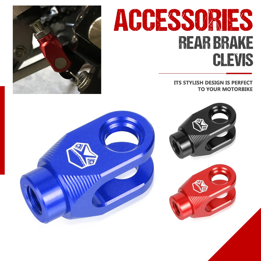 CNC Aluminum Rear Brake Clevis For Suzuki RM85 RM125 RM250 DRZ400 LTZ400 LTR450 RM 85 125 250 DRZ LTZ LTR 400 450 Universal Part