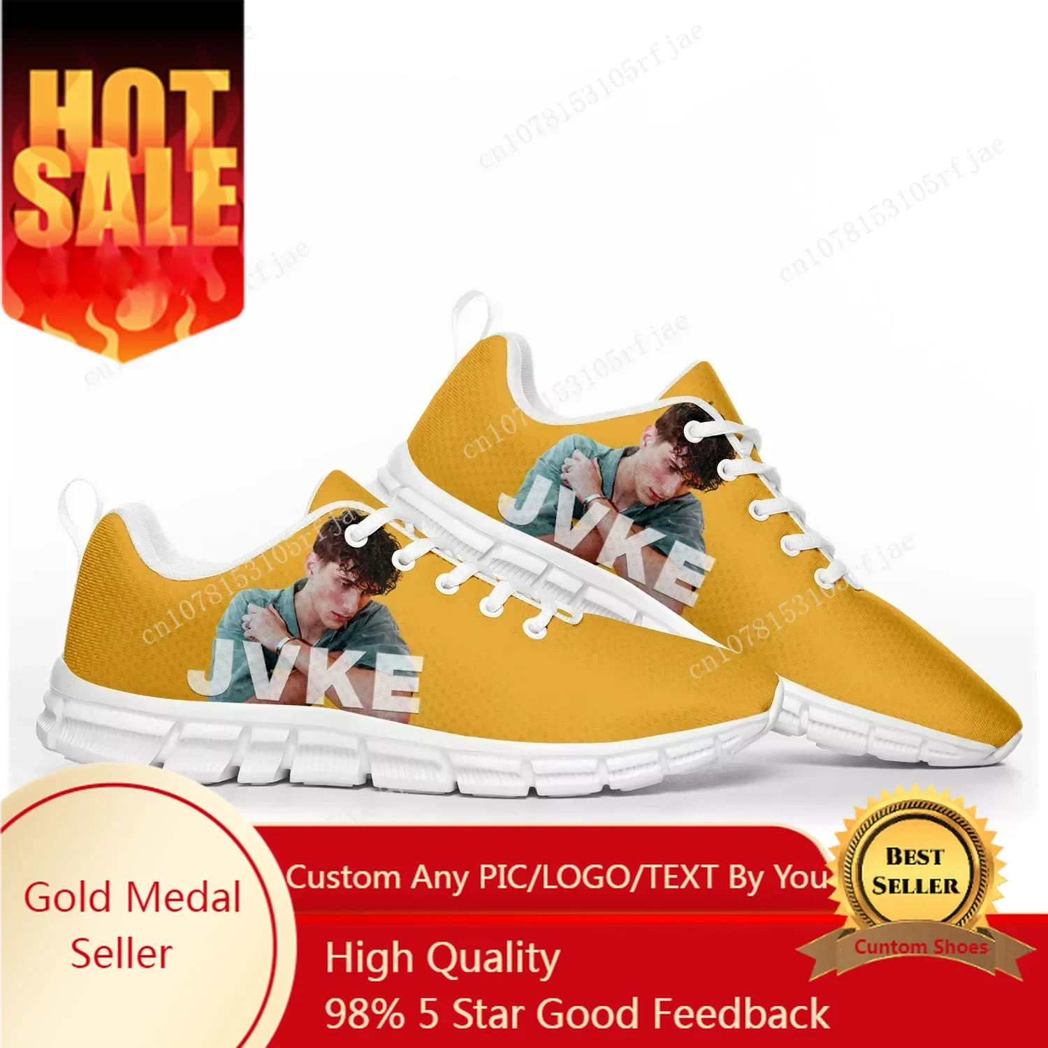

JVKE Popular Singer Pop Music Sports Shoes Mens Womens Teenager Sneakers Casual Custom Couple Shoes