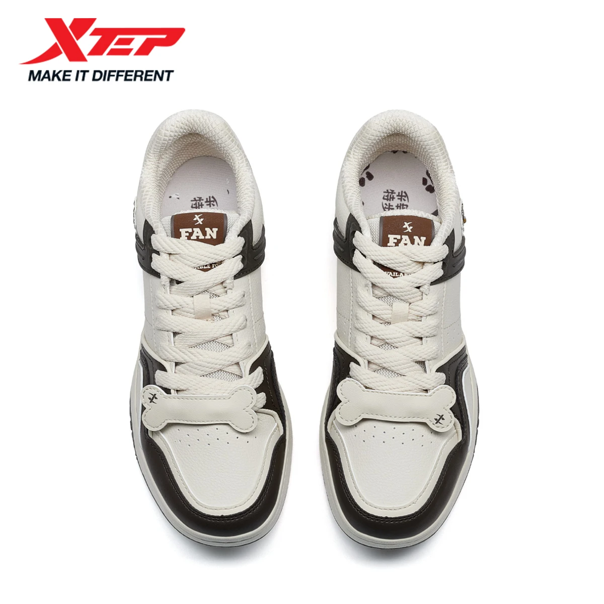 Xtep Sports Shoes For Men Fashion Thick Sole Comfortable Durability Cushion Leisure Outdoor Skateboarding Shoes 976319330009