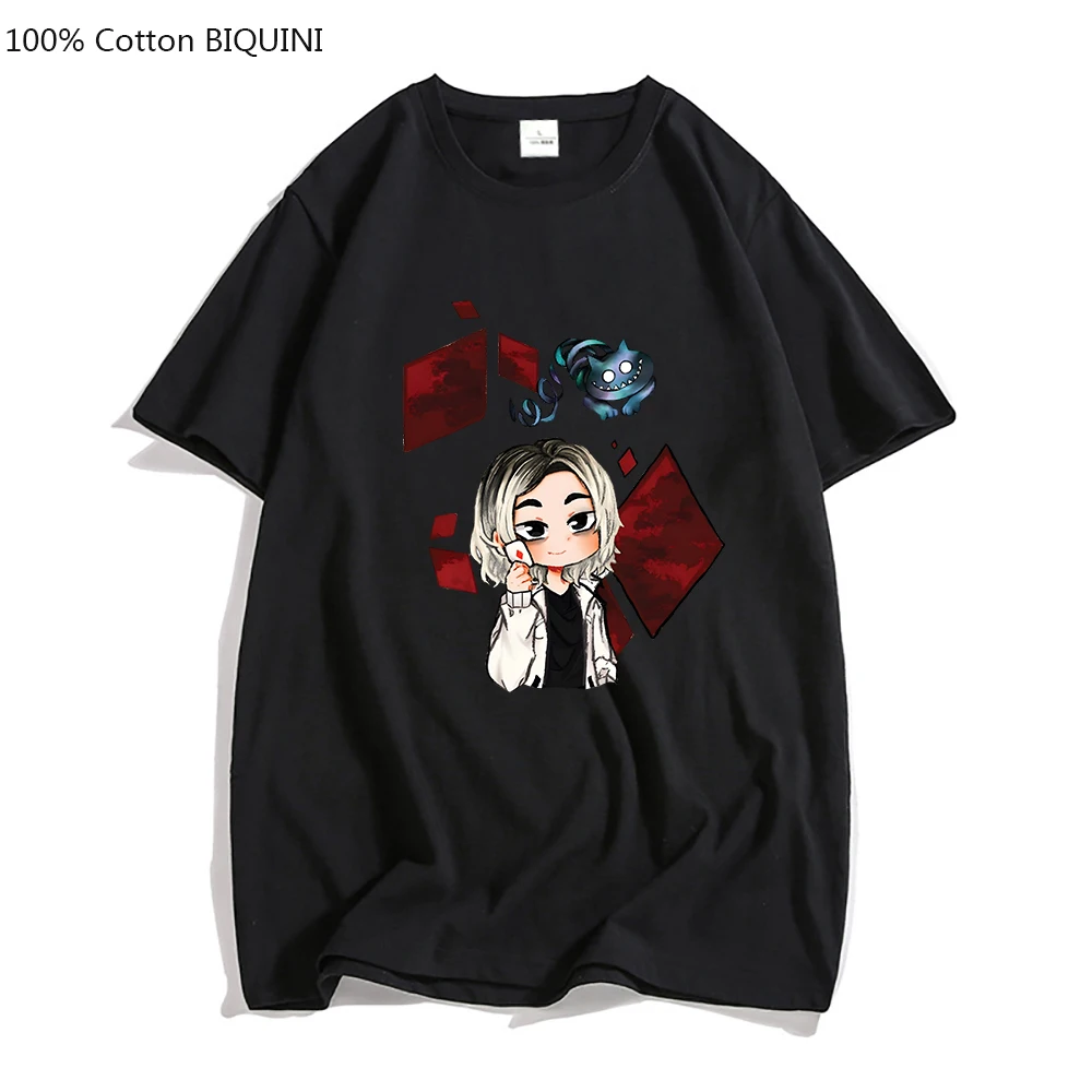 

Alice In Borderland Emblem Oversized Tshirt Men T Shirts Fashion Japanese Anime T-shirt Four Seasons 100% Cotton Short Sleeve