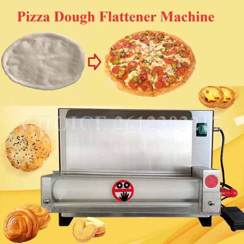 

Electric 12-18 Inch Rolling Pizza Dough Flattener Machine Automatic Pizza Press Pizza Dough Roller Sheeter Making Machine