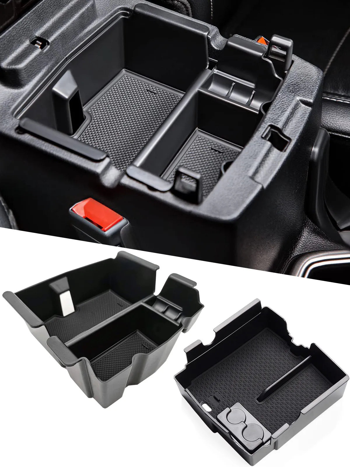 

Center Console Armrest Organizer Storage Box Tray For Jeep Wrangler JL 2018-2023 Secondary Insert Container