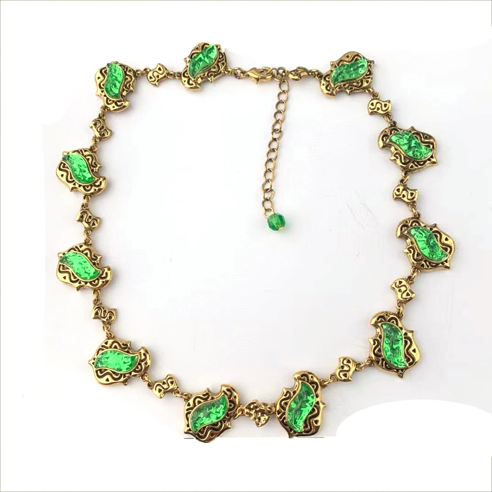 Vintage Temperament Irregular Glass Necklace for women\'s girl gift party Choker Jewelry wholesale
