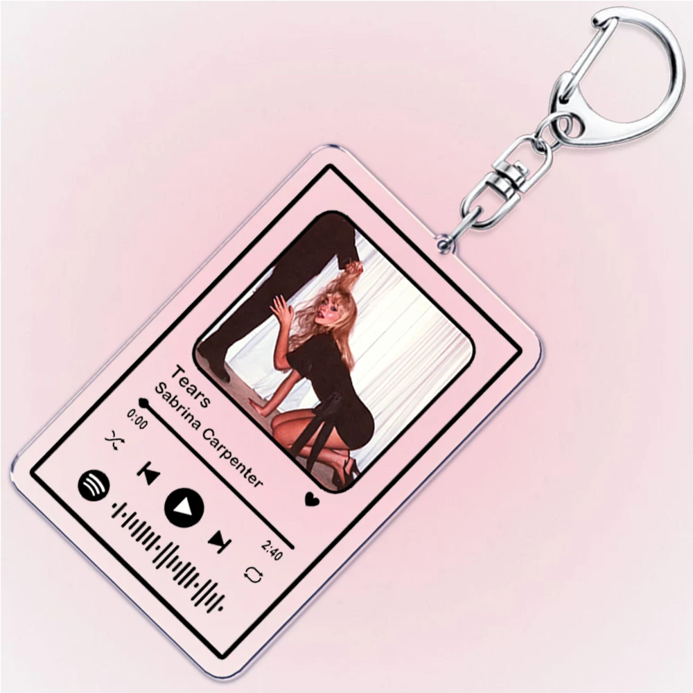 Popular Singer Musician Mans Best Friend Music Keychains for Women Accessories Bag Manchild House Tour Keying Jewelry Fans Gifts