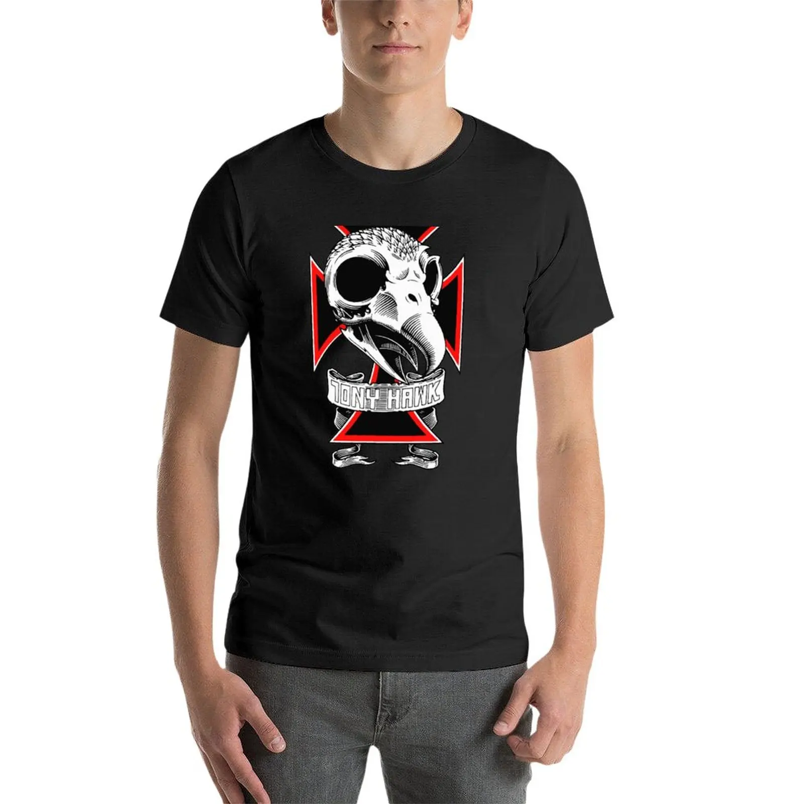 TONY HAWK T-Shirt boys white t shirts black t shirts Tee shirt plain black t shirts men