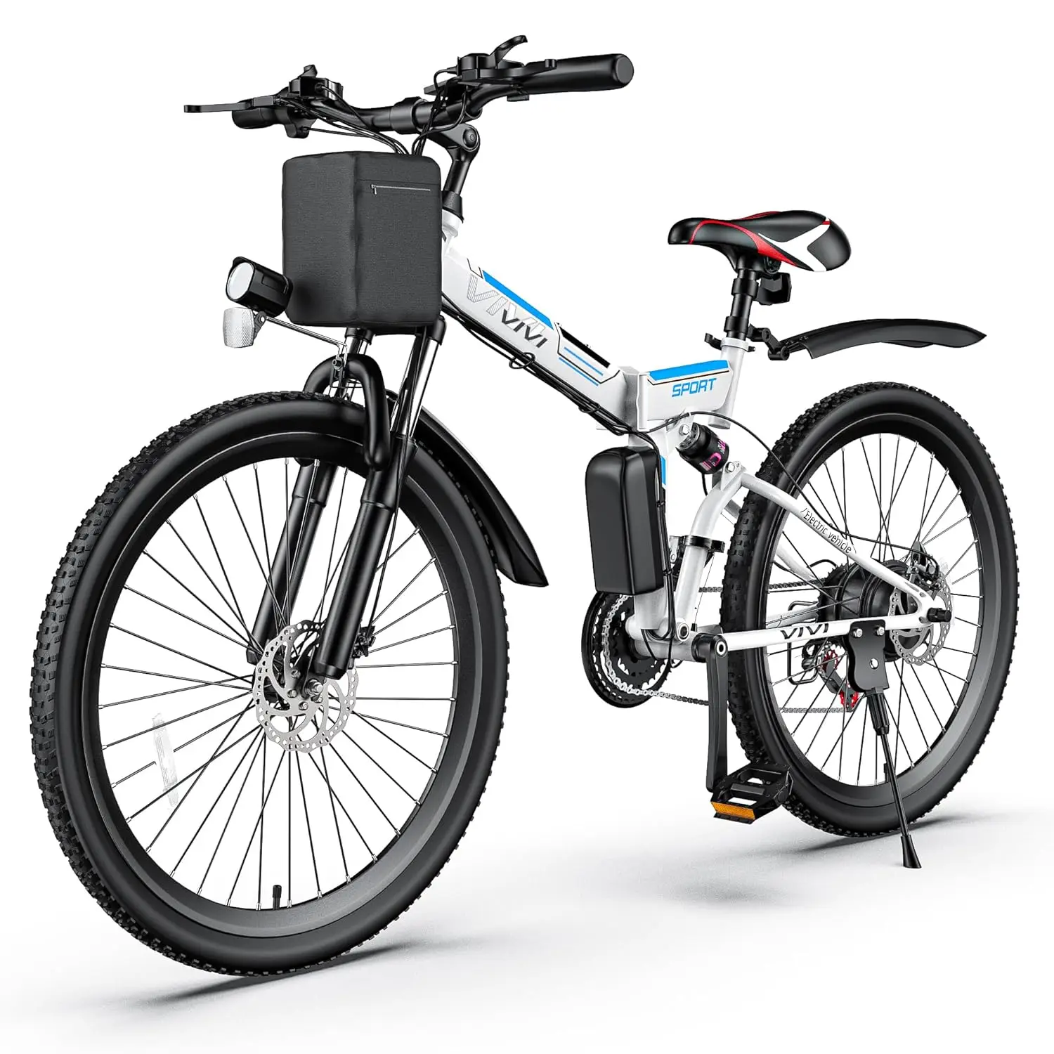 

Электрический велосипед для взрослых, складной горный электровелосипед 26 дюймов, 1000 Вт (пиковая мощность), для поездок на работу, скорость до 22 миль/ч, настраиваемый