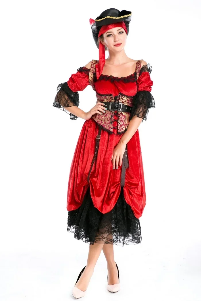 Women Sexy Deluxe Pirate Costumes Halloween Pirates Of The Pirate Cosplay Female Pirate Fancy Dress