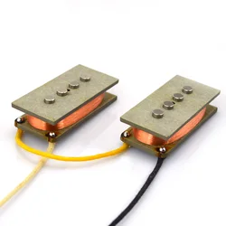 4 Strings AlNiCo 5 11K PB Precision Pickup set Vintage Style Single Coil for Electric Bass Guitar