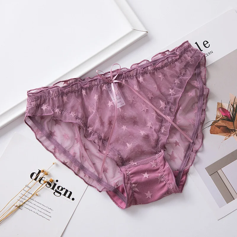 Frauen Höschen Baumwolle Unterwäsche Damen Dessous nahtlose Frauen Slips Mädchen Tangas G-Strings Bogen Spitze Unterhose weibliche Höschen