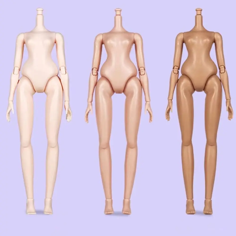 Fashion Multi Joints 1/6 Body White/ Normal/ Brown Figure Body Nude Movable Dress Up Jointed Nude Gift
