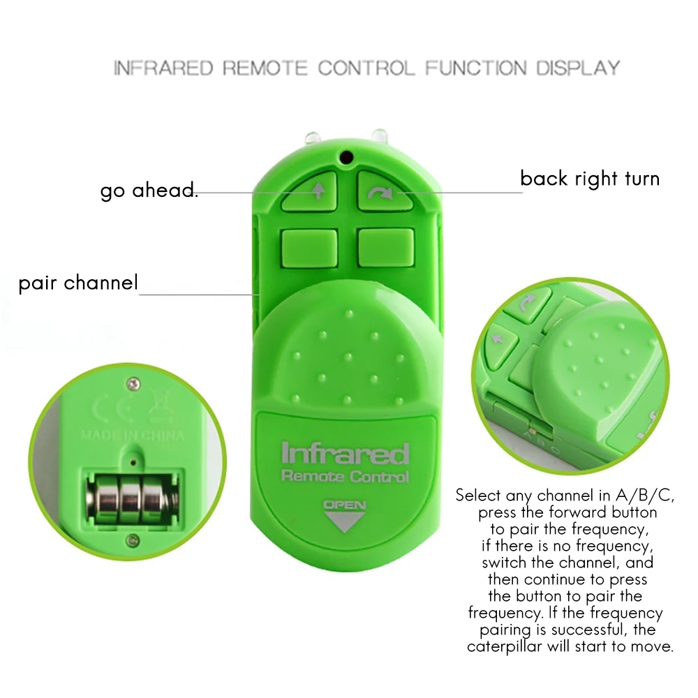 IINBD-инфракрасный пульт дистанционного управления Caterpillar Tricky Reptile Insect Electric A