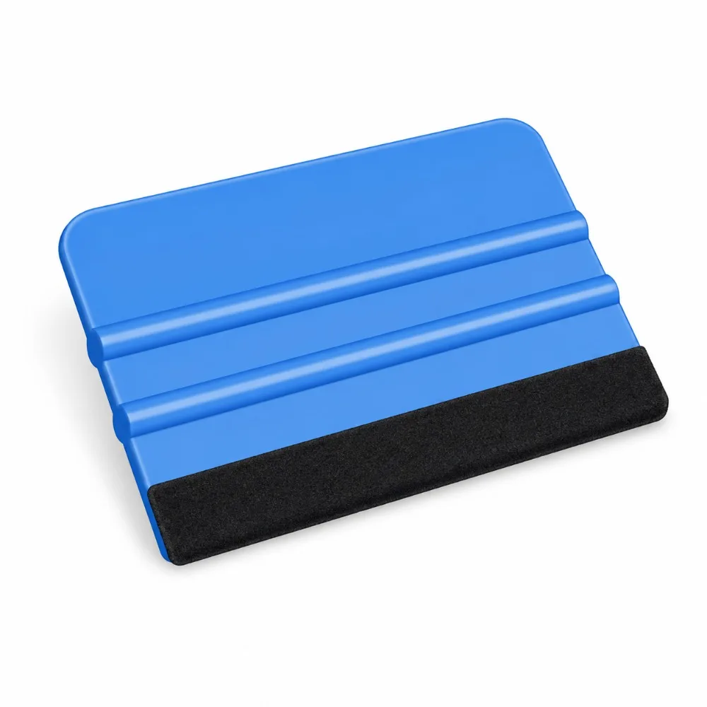 1/3pcs Car Decals Squeegee Vinyl Wrapping Spatula Edge With Scratch-free Suede Felt Window Film Lights Film Scraper Tool