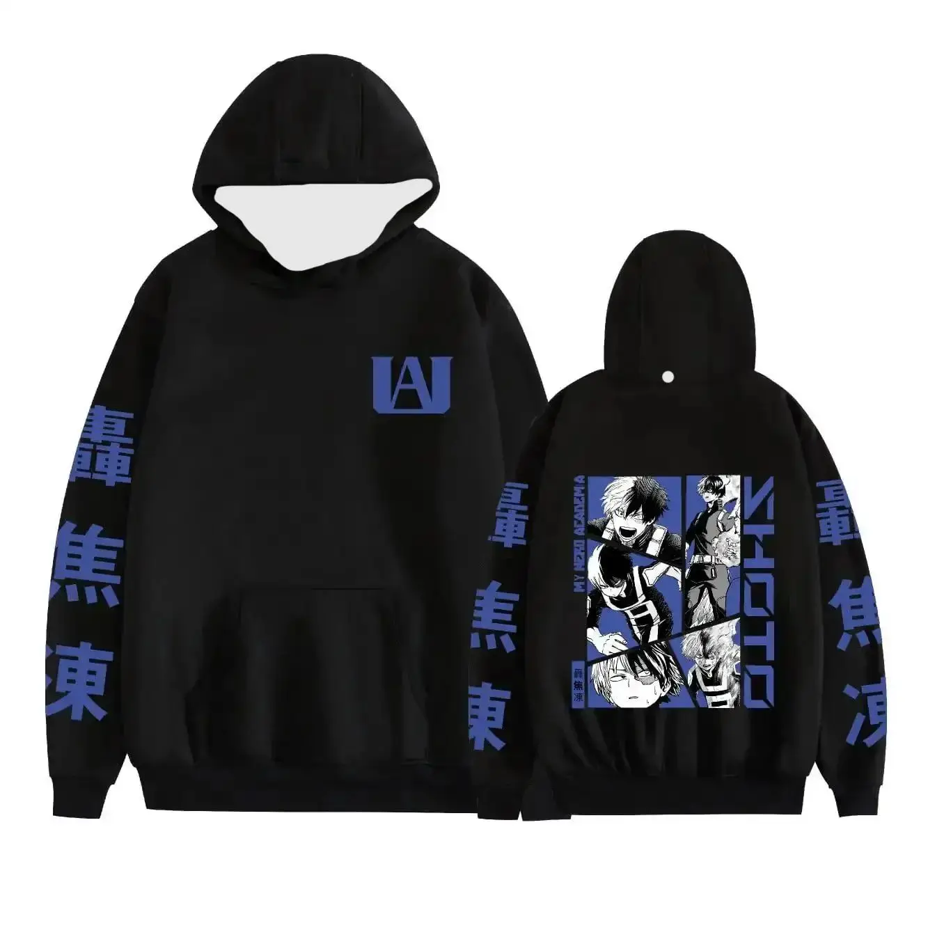 كاميناري دينكي بطلي الأكاديمية أنيمي الخريف الشتاء هوديي Y2K الملابس Bakugo Katsuki نمط البلوز للجنسين بلايز كبيرة الحجم #4