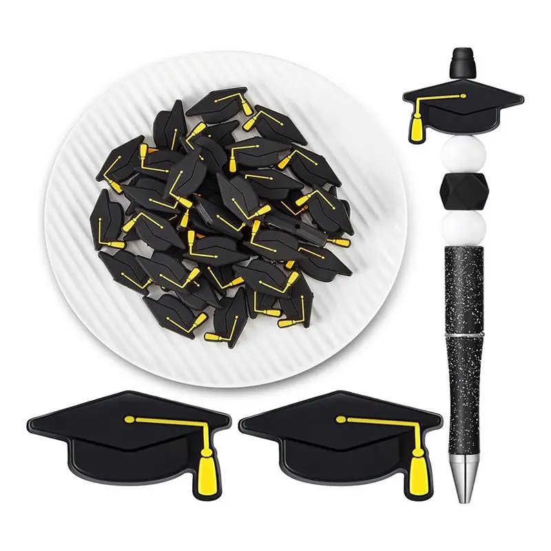 

40 Pieces Silicone Focus Beads For Pens, Silicone Beads For Key Chain Making DIY Gift Necklace Bracelet Jewelry Easy To Use