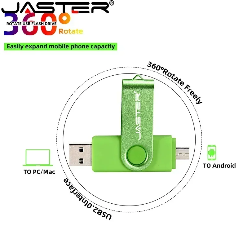 JASTER TYPE-C High Speed USB Flash Drive OTG Pen Drive 256GB 128GB 64GB USB Stick 32GB Pendrive Flash Disk for Android Micro/PC