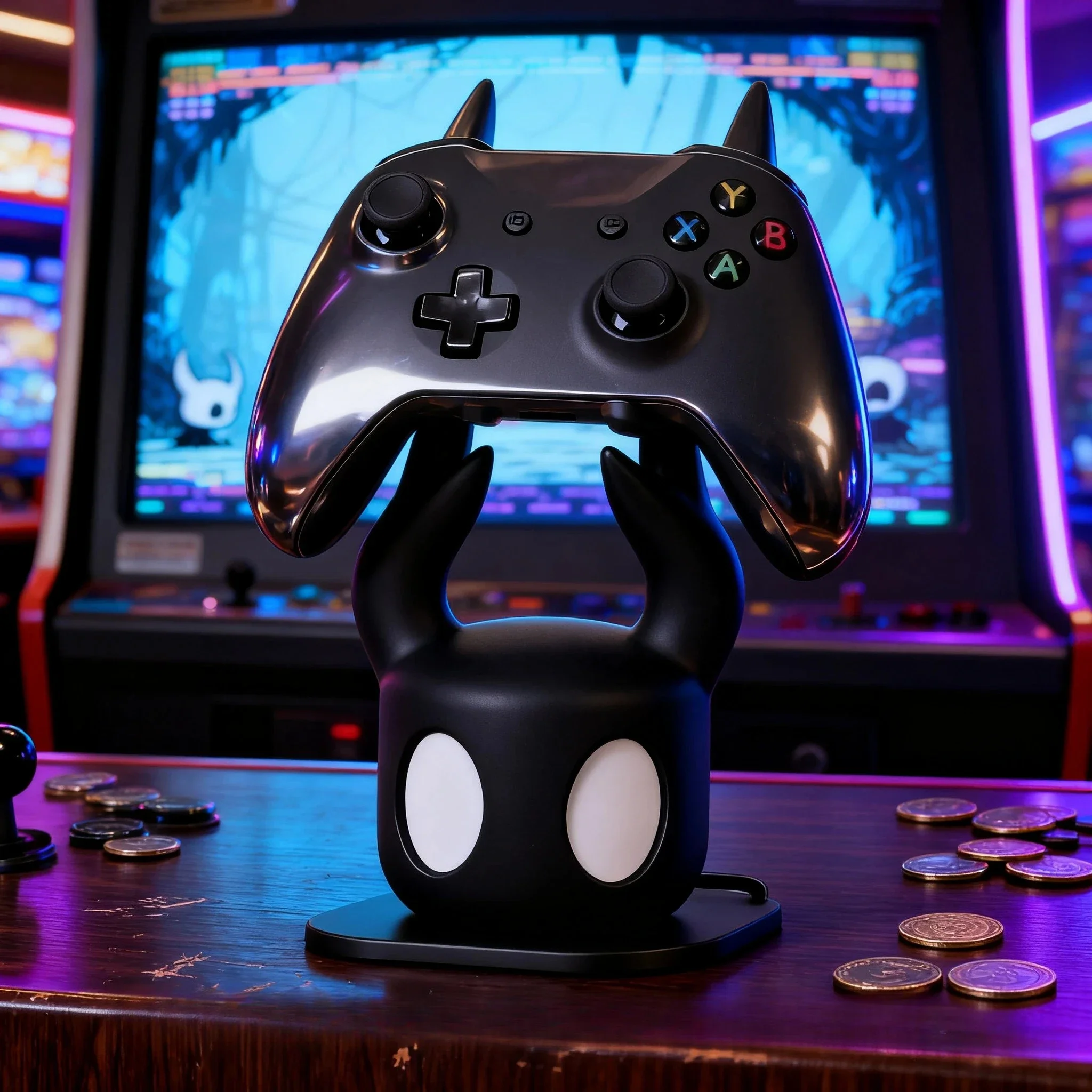 NEW! Universal Games Controller Stand Compatible With PS4/PS5/Switch Hollow Knight Theme Cool Desktop Display Gaming Accessories
