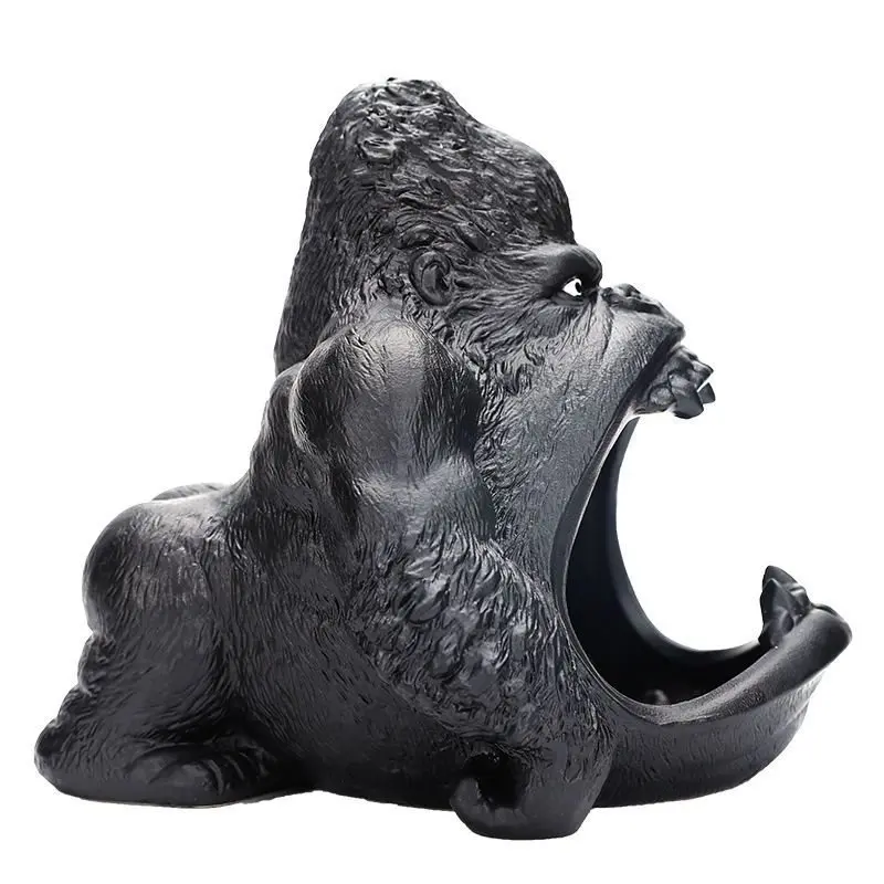 Cute Gorilla Ashtray Ceramic Creative Personalized Fashion Prevent Fly Ash Living Room Home Trendy Large Ashtray