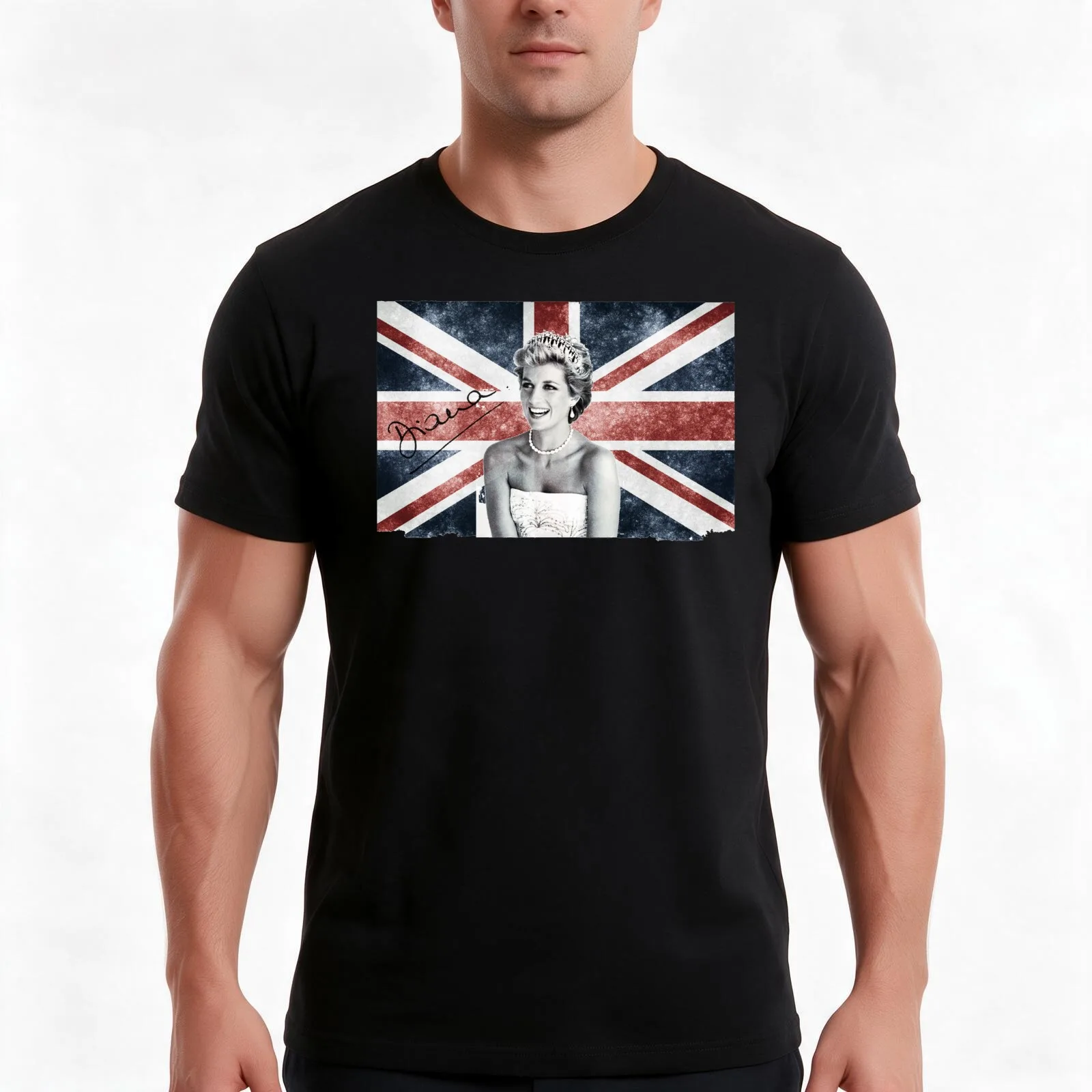 Lady Diana T-Shirt Summer Casual Cotton Tee Oversized Streetwear Tops Vintage Graphic Print Loose Fit Short Sleeve
