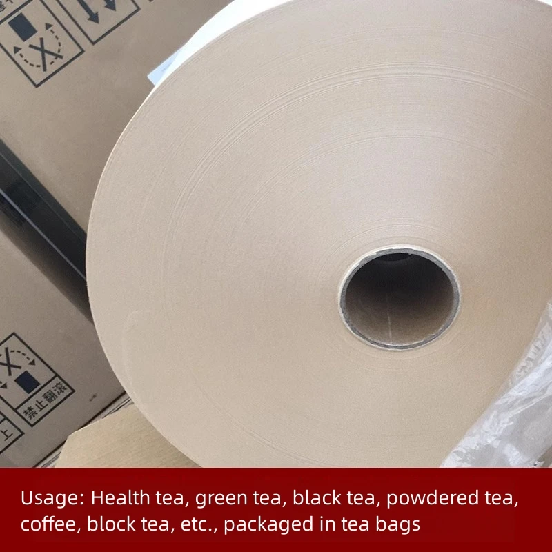 16cm Food grade heat sealed tea filter paper and tea bag packaging machine roll film coffee powder filter paper roll material