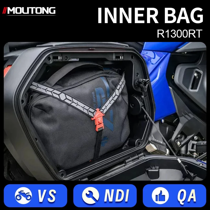 R1300RT 2025+ Durable Vario Inner Bags - Custom-Fit Saddlebag Liners & Top Bag, Side Luggage Organizer