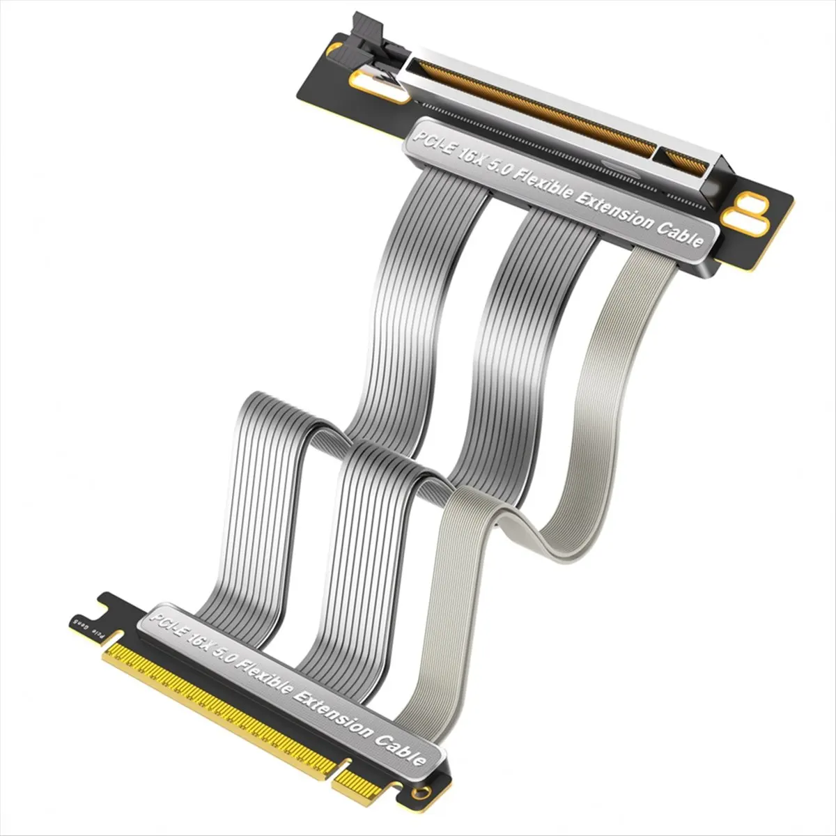 สายเคเบิลขยาย PCI-E 5.0 16X PCIe 5.0 ติดตั้งแนวตั้ง 90 องศา สำหรับคอมพิวเตอร์ตั้งโต๊ะ