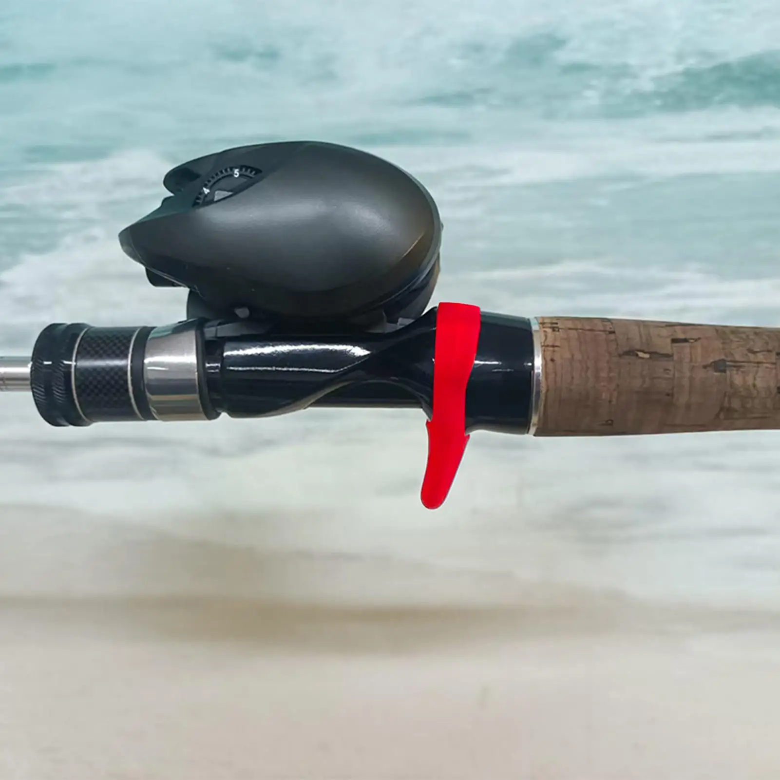 Silicone Fishing Rod Trigger Guard Anti-Scratch Reel Seat Protector Baitcasting Rod Handle Grip Cover Soft Lure Accessories