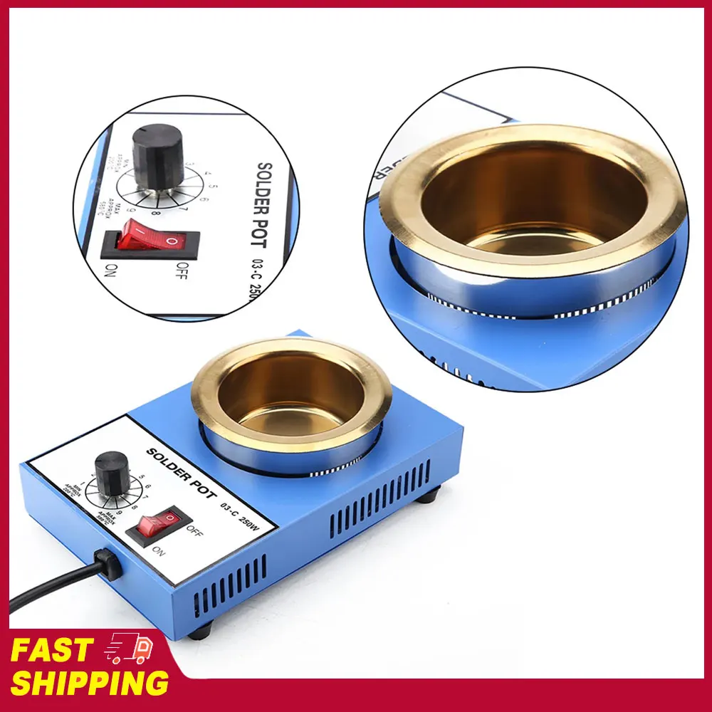 

Паяльная ванна 100 мм для пайки и демонтажа компонентов, с вилкой стандарта ЕС