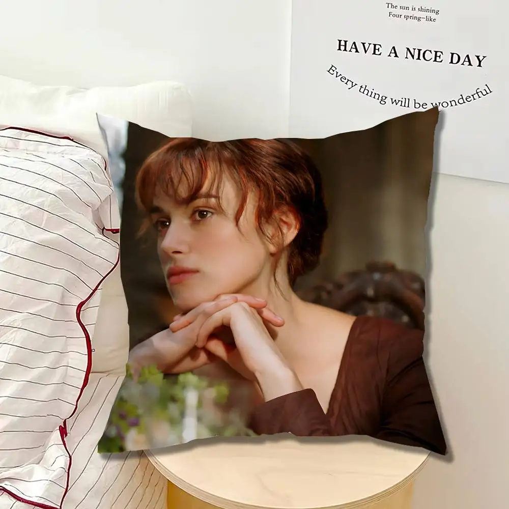 FOR Pride and Prejudice Pillow cases Organic Linen Pillow Case Double-Sided Print Cushion Cover for Sofa Home Decor Gift
