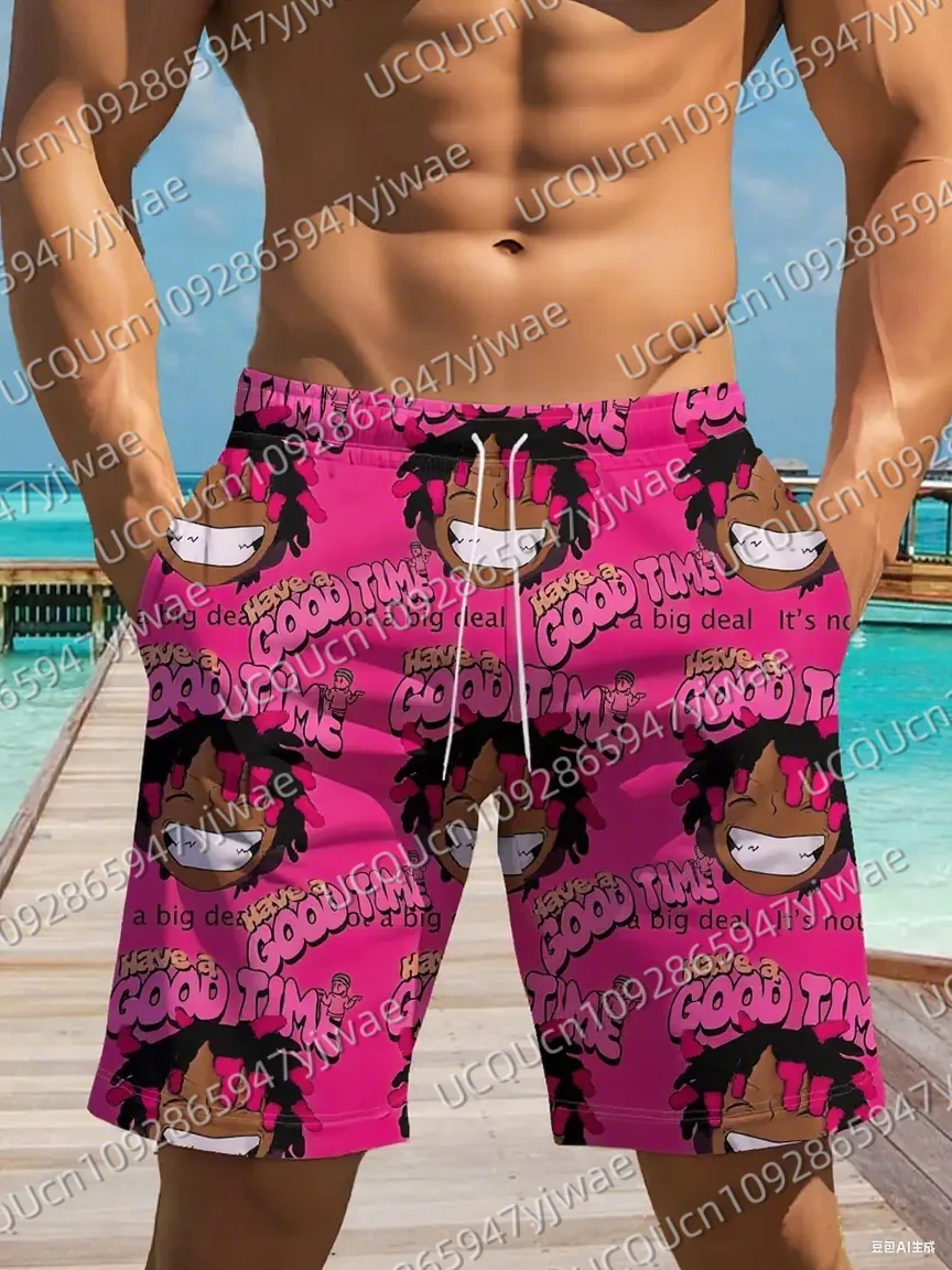 

Men's Cartoon Characters Print Beach Shorts Casual Unisex Gym Fitness Men's Summer Women Shorts Sport Beach Shorts
