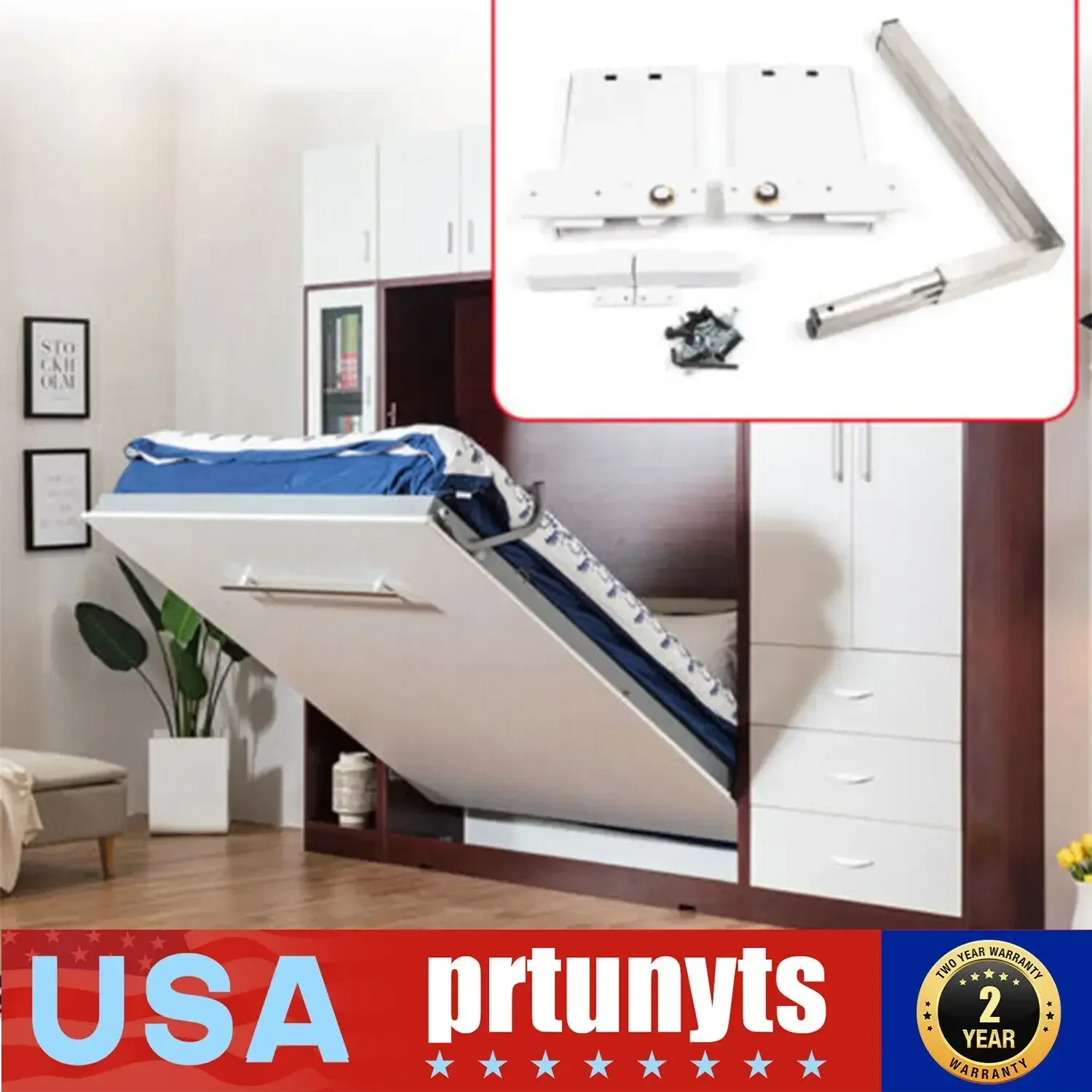 Murphy Wall Bed Spring Mechanism Hardware Kit 2