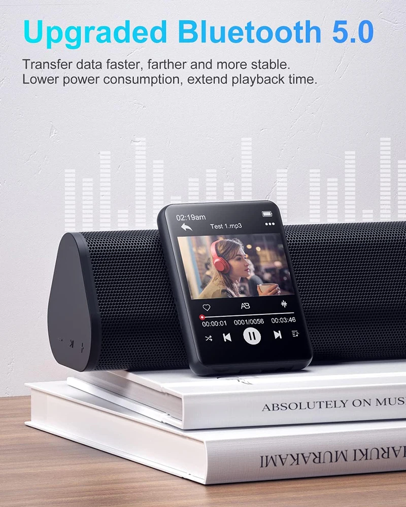 P1 2.4'' Touch Screen No FM No Video Kosher Bluetooth MP3 Player with HD Box Speaker
