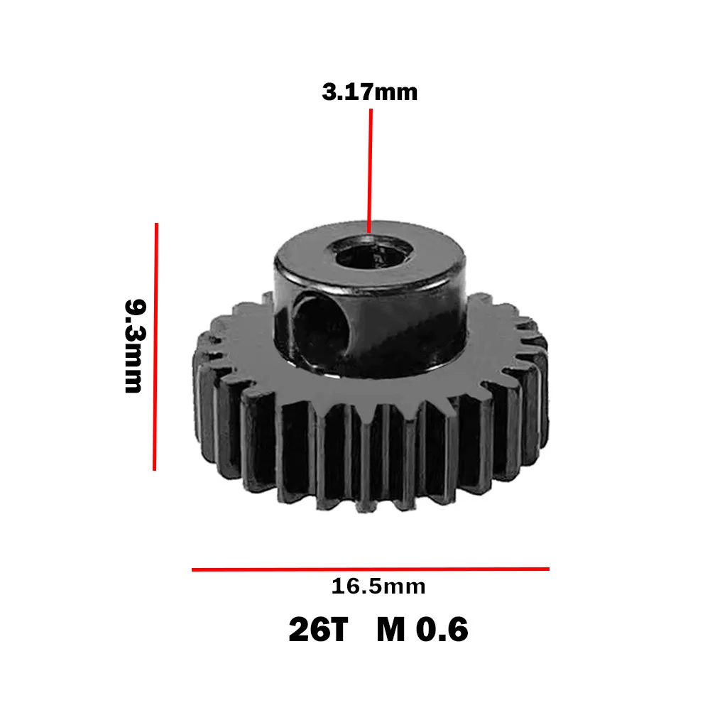 モーターベース スチールモーター歯車 26T MJX 1/14 14301 14302 14303 14304 14211 14209 14210 RCリモコンカー用金属部品