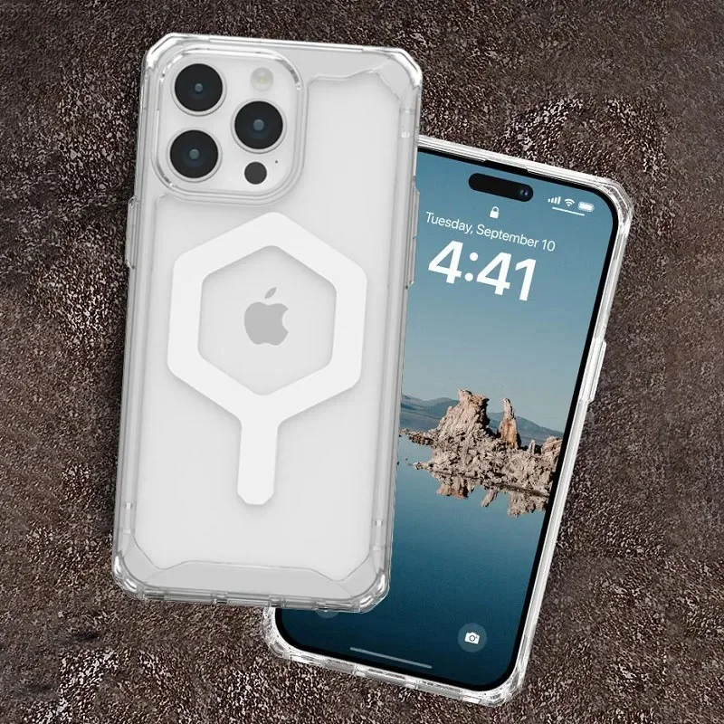 حافظة شفافة مضادة للصدمات لهاتف آيفون 16 برو ماكس 15 14 بلس 13 بليو برو لاسلكي ماك سيف غطاء مغناطيسي شفاف etui