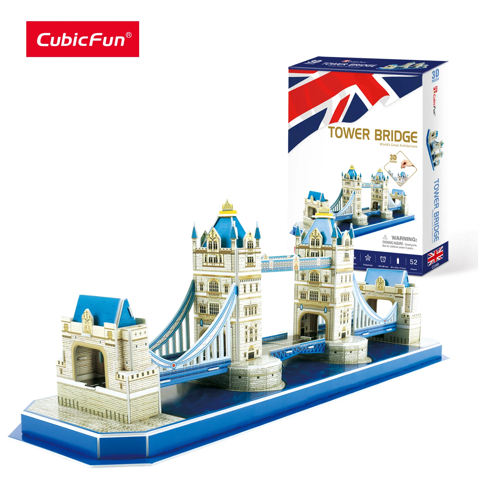 CubicFun 3D Puzzles St. Basil\'s Cathedral Leaning Tower of Pisa Building Model Kits Notre Dame de Paris Jigsaw Toys Gift for Kid