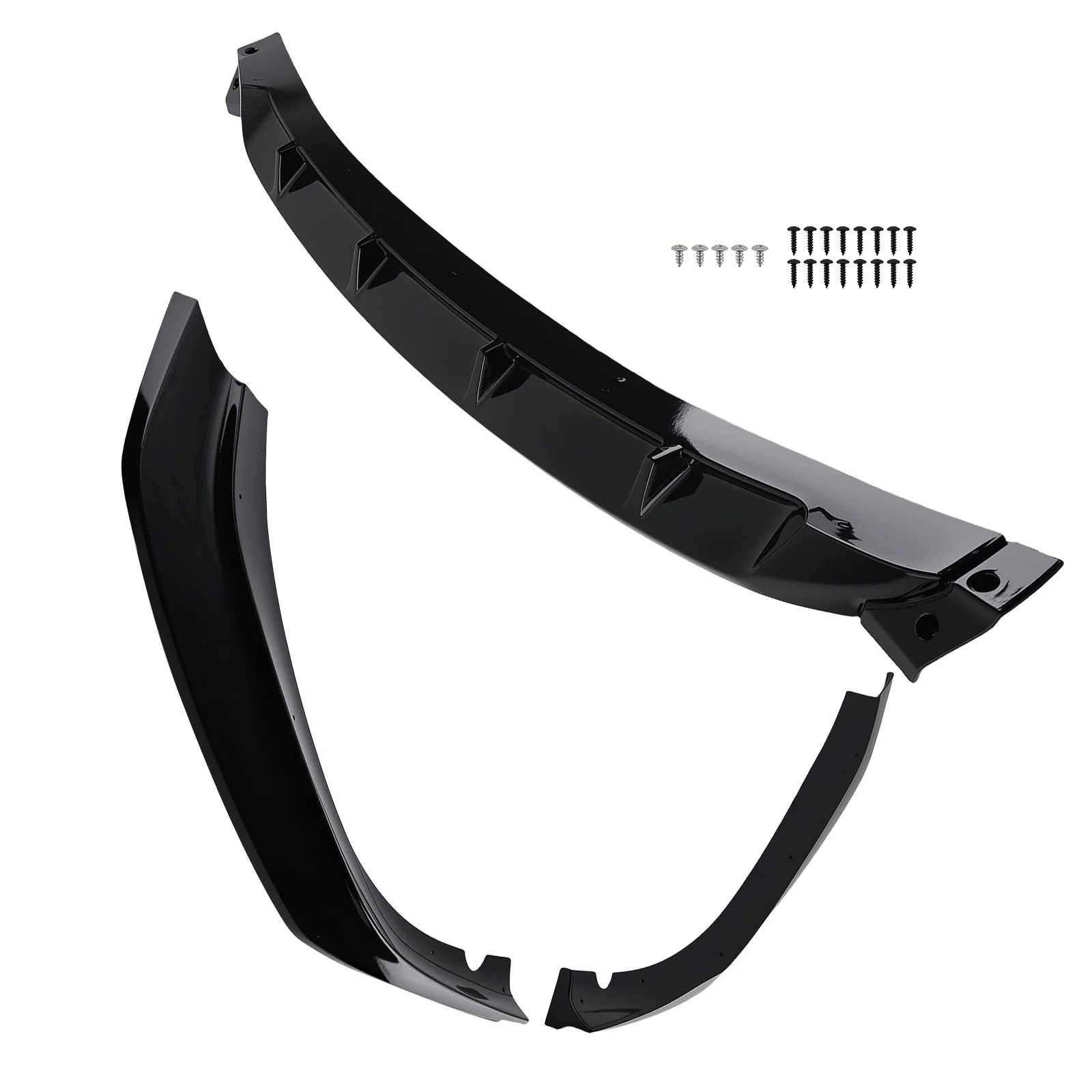 Spoiler Bibir Bumper Depan Gloss Black Untuk BMW G30 G31 Seri 5 540i 530i M Sport