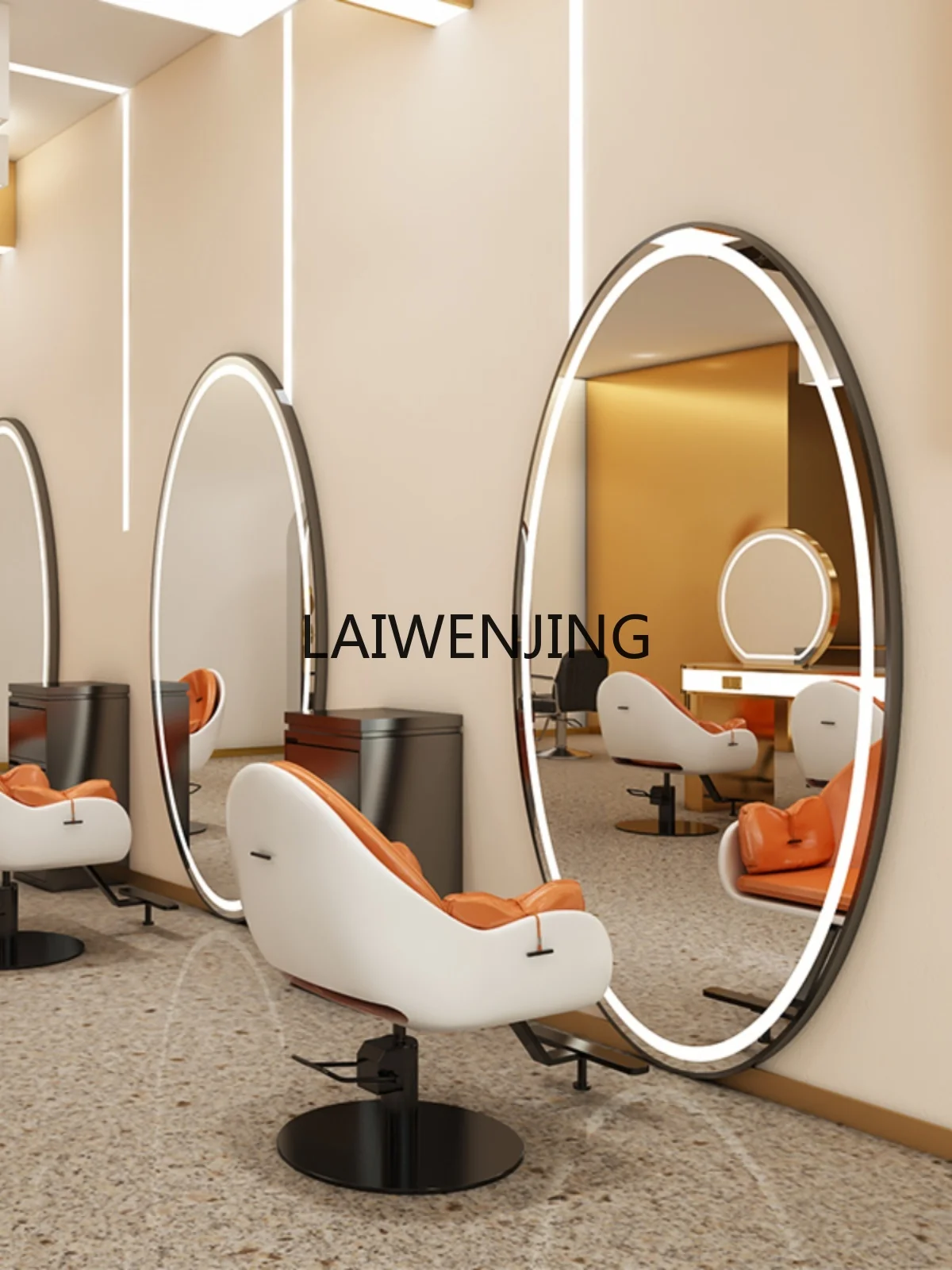 

SGF hair salon mirror table hair salon special single-sided perm and dyeing wall-mounted mirror