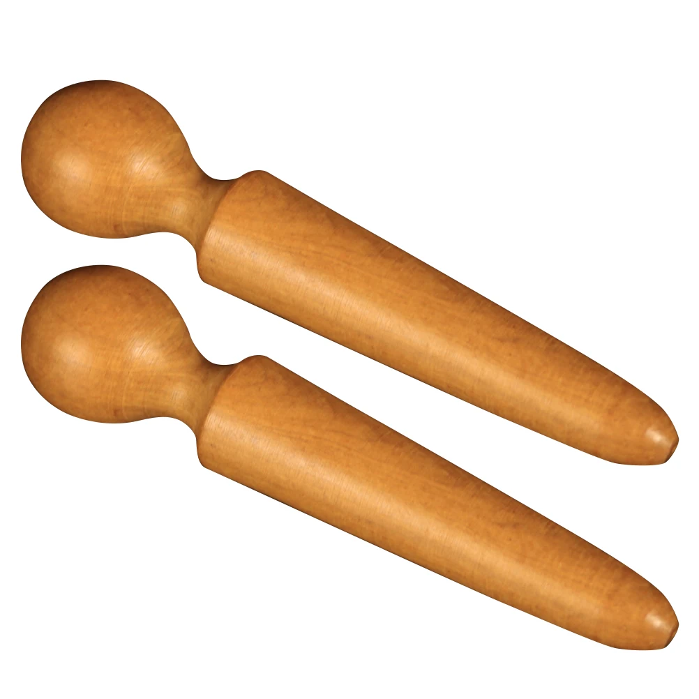 2 قطعة قضيب تدليك خشبي خفيف الوزن مدلك الجسم للساقين والذراعين والظهر والرقبة والخصر أداة تخفيف نقطة الوخز بالإبر قضيب تدليك خشبي